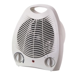 Optimus Portable Fan Heater With Thermostat, 5" x 10"