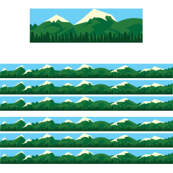 Hygloss® Borders, Mountain, 36’ Per Pack, Set Of 6 Packs