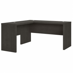 Bush Business Furniture Echo 60"W L-Shaped Corner Desk, Charcoal Maple, Standard Delivery
