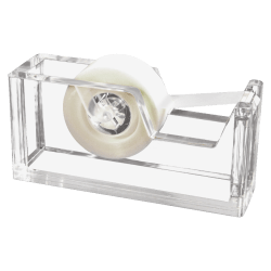 Kantek Acrylic Tape Dispenser, 2" x 3" x 6", Clear