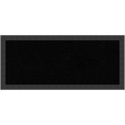 Amanti Art Cork Bulletin Board, 32" x 14", Black, Mezzanotte Black Wood Frame