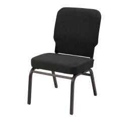 KFI Studios Big And Tall Armless Stacking Chair, Black