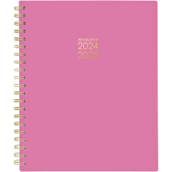2024-2025 AT-A-GLANCE® Harmony Weekly/Monthly Academic Planner, 8-1/2" x 11", Pink, July 2024 To June 2025, 1099-905A-34