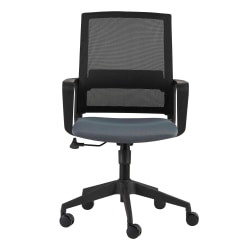 Eurostyle Livia Mesh Mid-Back Home Office Chair, Black/Gray