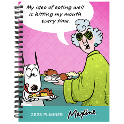 2025 TF Publishing Weekly/Monthly Planner, 6-1/2" x 8", Maxine, January To December