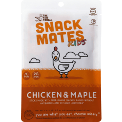 The New Primal Chicken & Maple Snack Mates Kids Sticks, 2.5 Oz, Total Qty 8