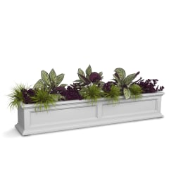 Mayne Fairfield Window Box Planter, 5', White