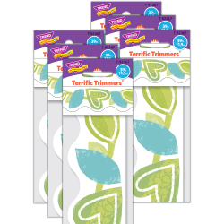 Trend Terrific Trimmers Packs, 39’ x 2-1/4", Vine Time, Set Of 6 Packs