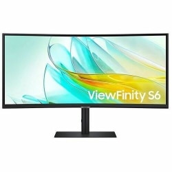 Samsung ViewFinity S6 S34C654UAN - S65UC Series - LED monitor - curved - 34" - 3440x 1440 UWQHD @ 100 Hz - S34C654UAN