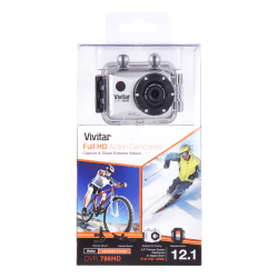 Vivitar® ActionCam 12.1 Megapixel HD Digital Camera, Silver