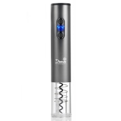 DORADO Electric Wine Opener, 8-7/8"H x 1-15/16"W x 1-15/16"D, Silver/Blue/Red