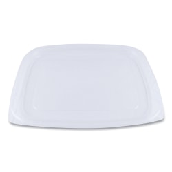 World Centric® PLA Rectangular Deli Container Lids, 5/16"H x 6-1/2"W x 7-1/2"D, Clear, Pack Of 600 Lids