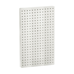 Azar Displays Pegboard Wall Panels, 22"H x 13-1/2"W x 7/8"D, White, Pack Of 2 Panels
