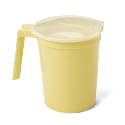 Medline Non-Insulated Plastic Pitchers, 32 Oz, Gold, Pack Of 100