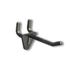 Azar Displays Glass-Filled Nylon Hooks, 2", Black, Pack Of 50 Hooks