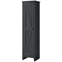 Ameriwood™ Home Farmington 18" Wide Storage Cabinet, 4 Shelves, Black Oak