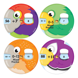 Carson-Dellosa EZ-Spin™ Wheels, Division Facts, Pack Of 18 Wheels