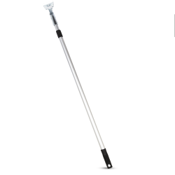 Gritt Commercial Aluminum Telescopic Dust Mop Handle, 72", Silver