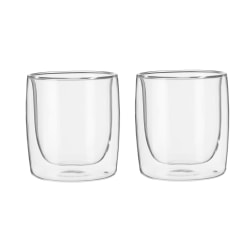 Zwilling Sorrento Double-Wall Glass Tumbler Set, 9 Oz, Clear, Set Of 2 Glasses