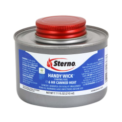 Sterno Products Handy Wick 6-Hour Burn Chafing Fuel, 7.11 Oz, Silver, Case Of 24 Units