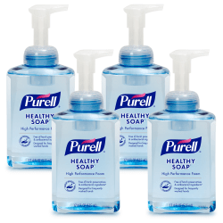 PURELL® High Performance HEALTHY SOAP® Foam, Fragrance Free, 17.4 Oz, Pack Of 4 Bottles