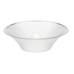 Cambro Camwear Bell-Shaped Pebbled Bowls, 12", Clear, Set Of 4 Bowls