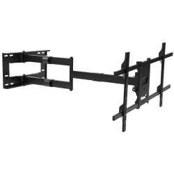 Mount-It! MI-372 Articulating TV Wall Mount With Extra-Long Extension For Screens 42 - 80", 12"H x 37"W x 4-1/8"D, Black