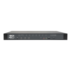 Tripp Lite NetDirector 16-Port Cat5 KVM over IP Switch Virtual Media 1 Remote + 1 Local User 1U Rack-Mount TAA - 16 Computer(s) - 1 Local User(s) - 1 Remote User(s) - 19 x Network (RJ-45) - 2 x PS/2 Port - 6 x USB1 x VGA - Rack-mountable, Desktop