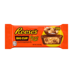 Reese's King Size Big Cup Stuffed With Reese's Puffs, 2.4 Oz, Box Of 16 Packs