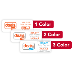 Custom 1, 2 Or 3 Color Printed Labels/Stickers, Rectangle, 15/16" x 2-1/2", Box Of 250