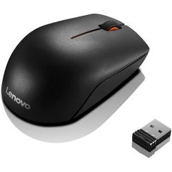 Lenovo 300 Wireless Compact Mouse - Laser - Wireless - Radio Frequency - Black - USB - 1000 dpi - Scroll Wheel - 3 Button(s)
