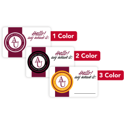 Custom 1, 2 Or 3 Color Printed Labels/Stickers, Rectangle, 1-7/8" x 3", Box Of 250