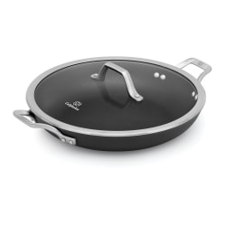 Calphalon Signature Hard-Anodized Nonstick Everyday Pan With Cover, 12", Black
