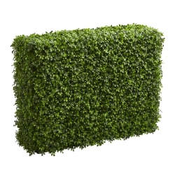 Nearly Natural Boxwood 39"H Artificial Indoor/Outdoor Hedge, 39"H x 29"W x 14"D, Green
