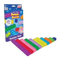 Junior Learning Number Rod Bubble Boards, Set Of 11