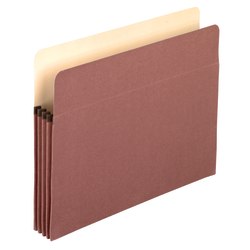 Pendaflex® Redrope Expandable File Pockets, 3 1/2" Expansion, Letter Size, Brown, Pack Of 25