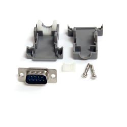 StarTech.com Assembled DB9 Male Solder D-SUB Connector w/ Plastic Backshell - Serial connector - DB-9 (M)