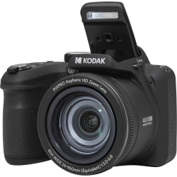Kodak PIXPRO AZ405 20.7 Megapixel Compact Camera - Black - 1/2.3" BSI CMOS Sensor - Autofocus - 3"LCD - 40x Optical Zoom - 4x Digital Zoom - Optical (IS) - 4608 x 3456 Image - 1920 x 1080 Video - Full HD Recording - HD Movie Mode