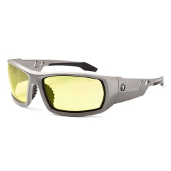Ergodyne Skullerz® Safety Glasses, Odin, Matte Gray Frame, Yellow Lens