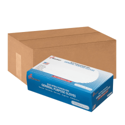 SKILCRAFT® Disposable Nitrile General Purpose Gloves, Medium, Blue, 50 Gloves Per Pack, Box Of 10 Packs