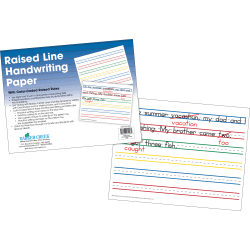 Barker Creek Handwriting Paper, 8-1/2" x 11", Raised Line, Pack Of 50 Sheets