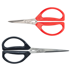 Joyce Chen® 8" Deluxe Unlimited & 6-5/16" Original Unlimited Scissors, Ambidextrous, Dark Navy/Red, Total Qty 2