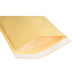 SKILCRAFT® Kraft Lightweight Cushioned Mailers, 7 1/4" x 12", Kraft, Pack Of 100 (AbilityOne 8105-00-117-9866)