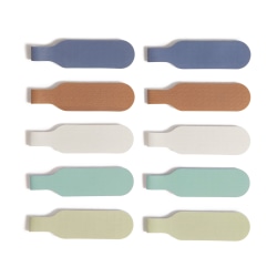 U Brands® Hook-and-Loop Cable Organizer Cord Labels, Multicolor, Set Of 10 Labels