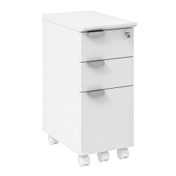 Safco® Resi Mobile Pedestal, 26-9/16"H x 11-5/8"W x 19"D, White