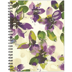2026 Willow Creek Press Softcover Weekly/Monthly Planner, 6-1/2" x 8-1/2", Watercolor Floral, January To December, 58459