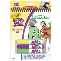 Crayola Color & Erase Reusable Activity Pad Letters