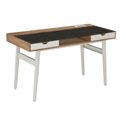 Techni Mobili 51"W Computer Desk With Storage, Walnut Brown
