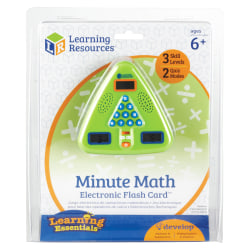 Learning Resources® Minute Math Electronic Flash Card™, 5" x 5", Grades 1-3
