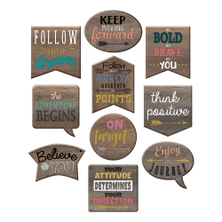 Teacher Created Resources Decorative Accents, 6", Home Sweet Classroom Positive Sayings, Pack Of 30 Accents
